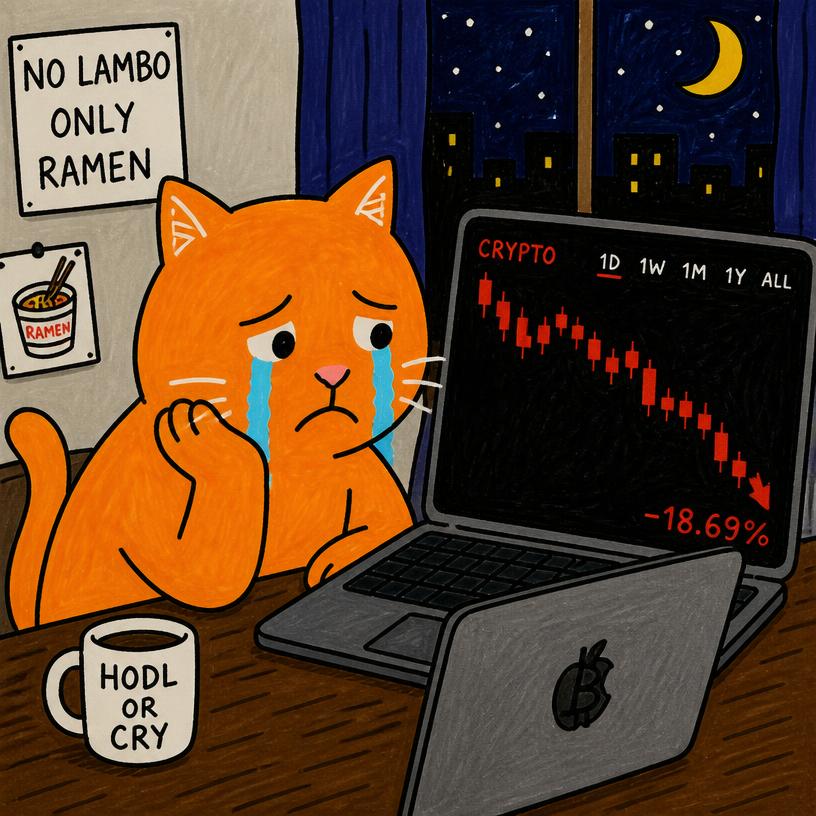 $BTCC meme — NO LAMBO ONLY RAMEN