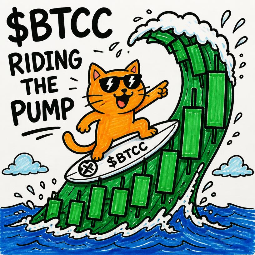 $BTCC meme — RIDING THE PUMP